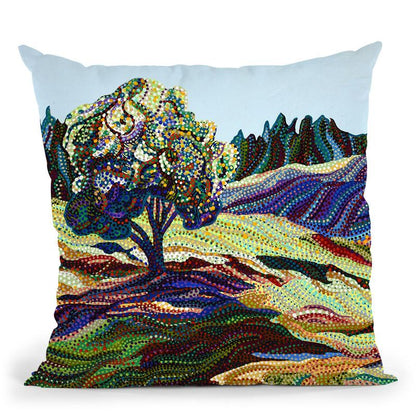 Greengrass Throw Pillow By Erika Pochybova - All About Vibe