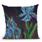 Irises Throw Pillow By Erika Pochybova - All About Vibe