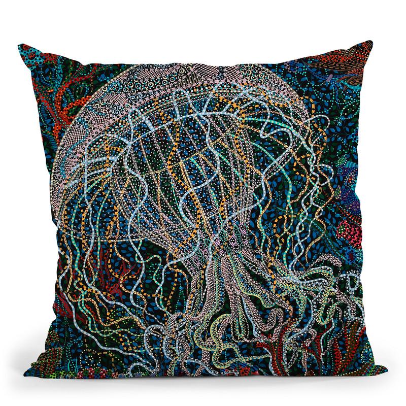 Jelly 3 Throw Pillow By Erika Pochybova - All About Vibe