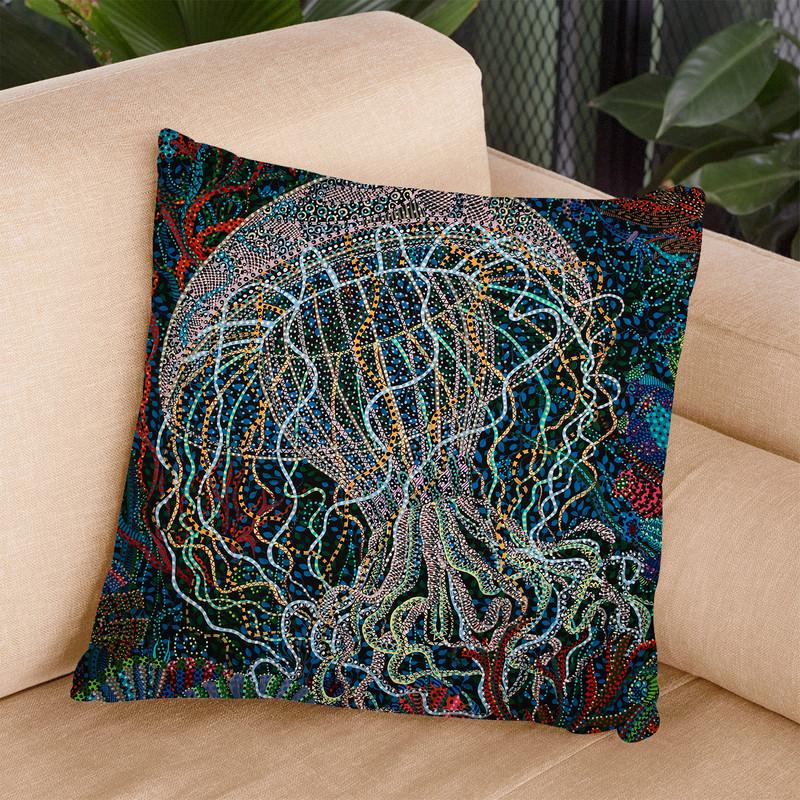 Jelly 3 Throw Pillow By Erika Pochybova - All About Vibe