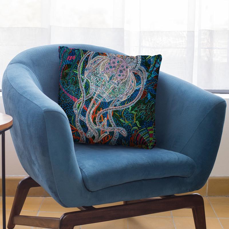 Jelly 5 Throw Pillow By Erika Pochybova - All About Vibe