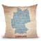 Germany Throw Pillow By American Flat - All About Vibe