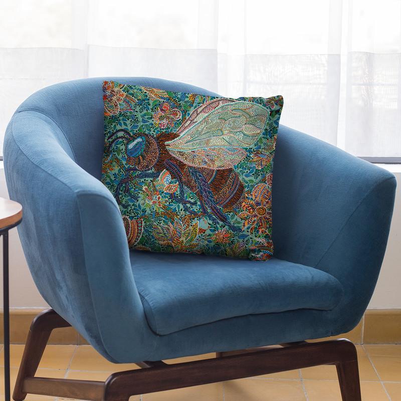 Pollination Throw Pillow By Erika Pochybova - All About Vibe