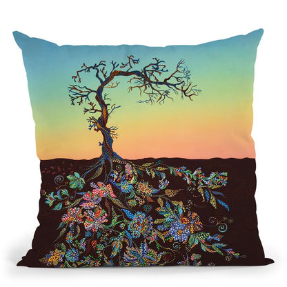 Sunset 1 Throw Pillow By Erika Pochybova - All About Vibe