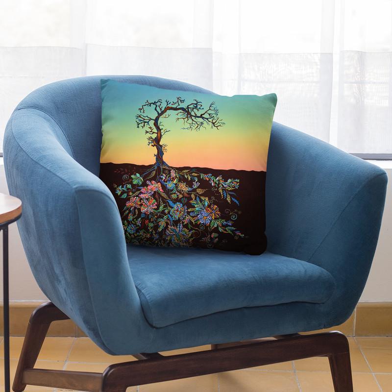Sunset 1 Throw Pillow By Erika Pochybova - All About Vibe