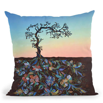 Sunset 2 Throw Pillow By Erika Pochybova - All About Vibe