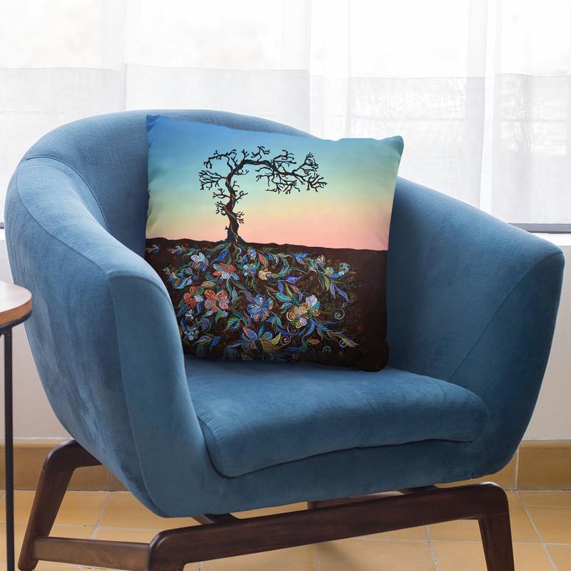 Sunset 2 Throw Pillow By Erika Pochybova - All About Vibe