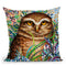 Burrowing Owl In Flowers Throw Pillow By Erika Pochybova - All About Vibe