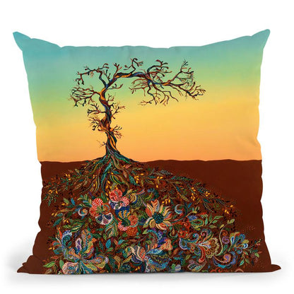 Sunset 14 Throw Pillow By Erika Pochybova - All About Vibe