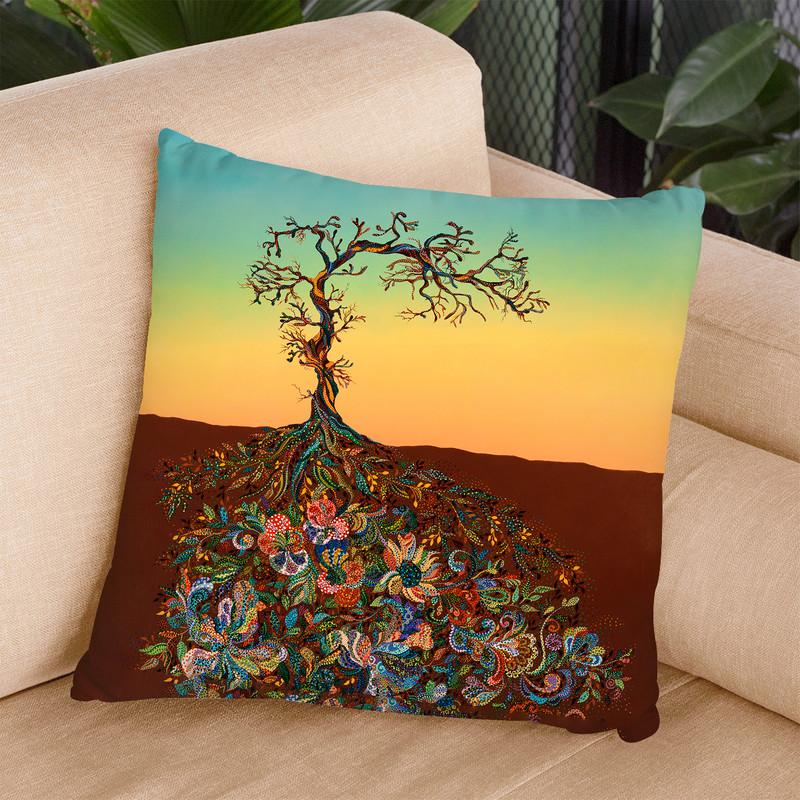 Sunset 14 Throw Pillow By Erika Pochybova - All About Vibe