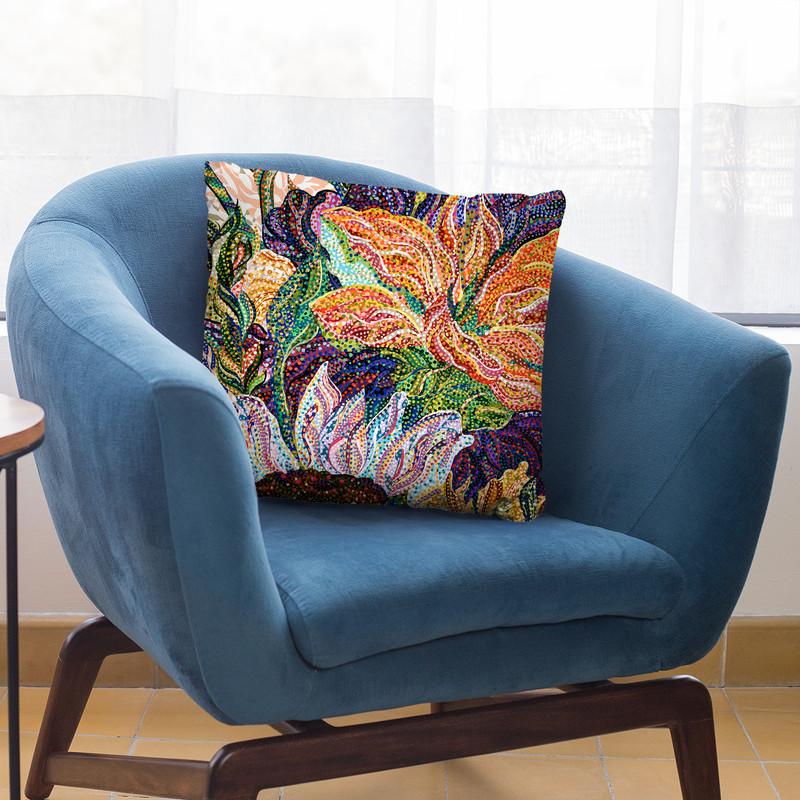 Erubescens Throw Pillow By Erika Pochybova - All About Vibe