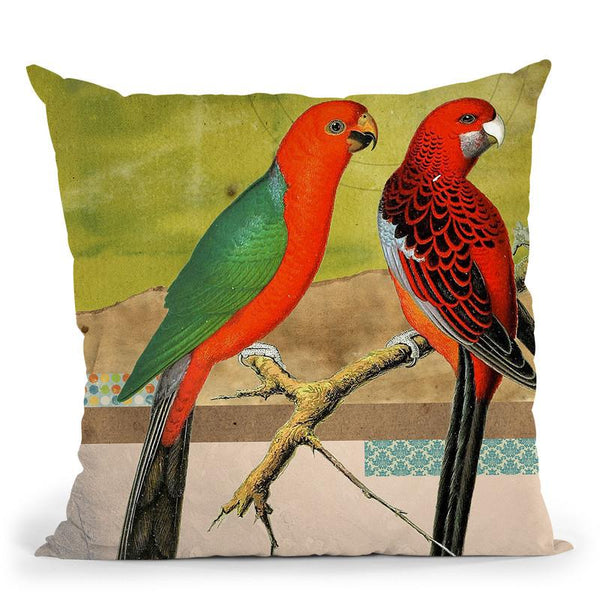 Birds Throw Pillow By Elo Marc - All About Vibe