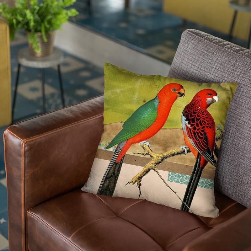 Birds Throw Pillow By Elo Marc - All About Vibe