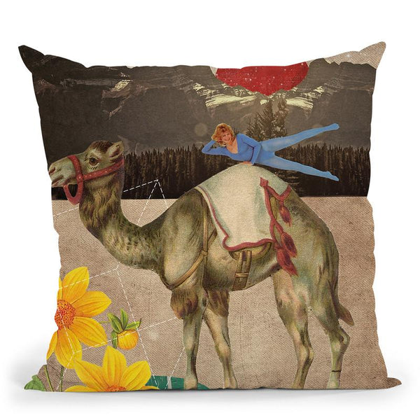 Desert Is A Lonely Place Throw Pillow By Elo Marc - All About Vibe