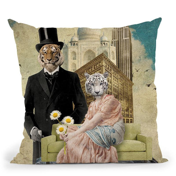 The Eyes Of The Tiger Throw Pillow By Elo Marc - All About Vibe