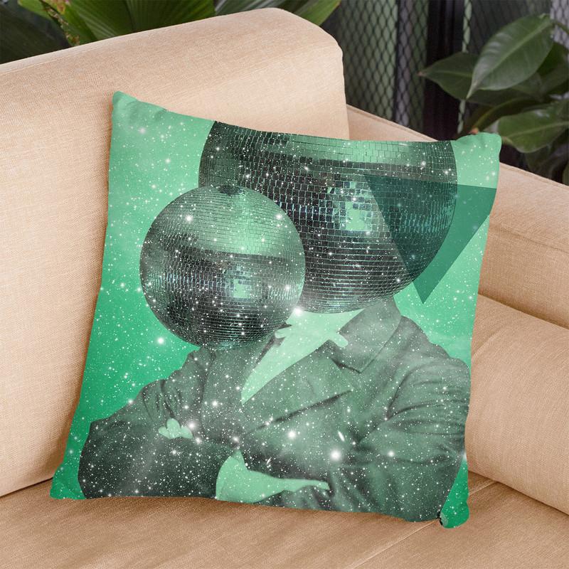 Green Universe Throw Pillow By Elo Marc - All About Vibe