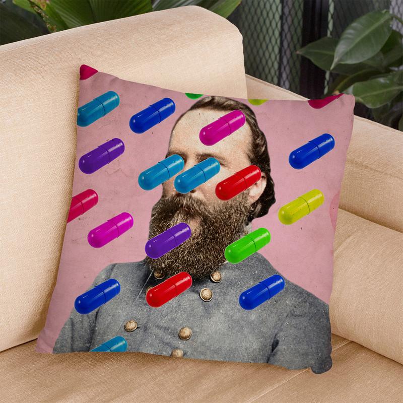 Major Pill Throw Pillow By Elo Marc - All About Vibe