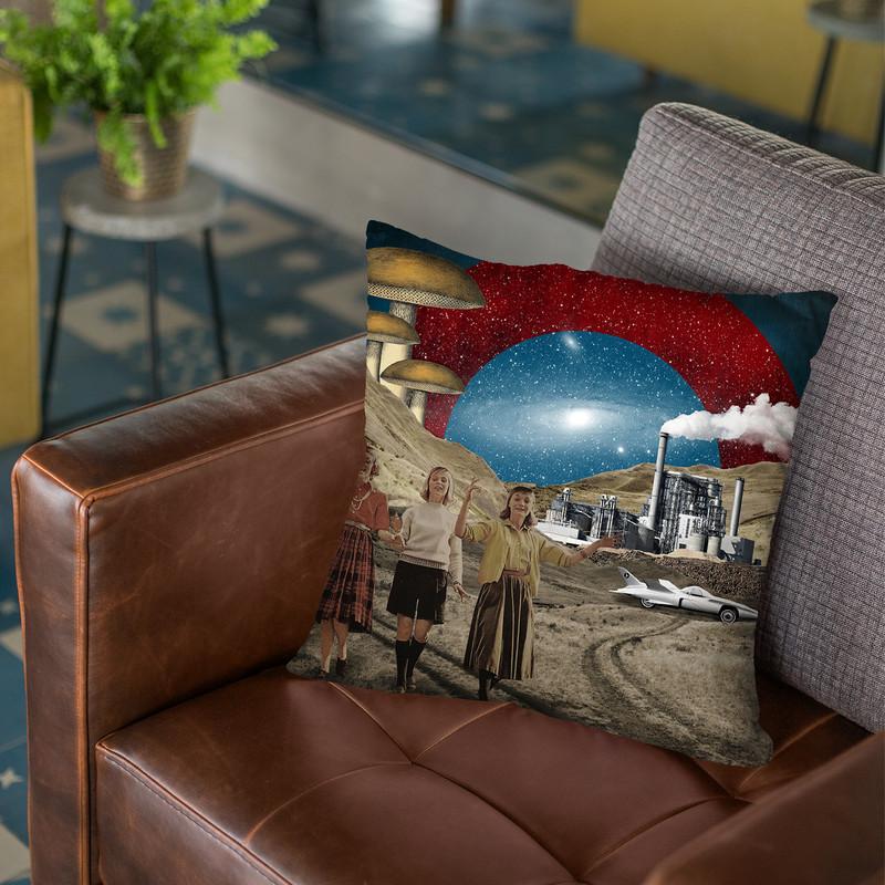 Uncertain Future Throw Pillow By Elo Marc - All About Vibe