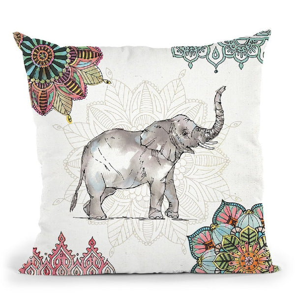 Mandala Morning Iii Throw Pillow By Anne Travoletti