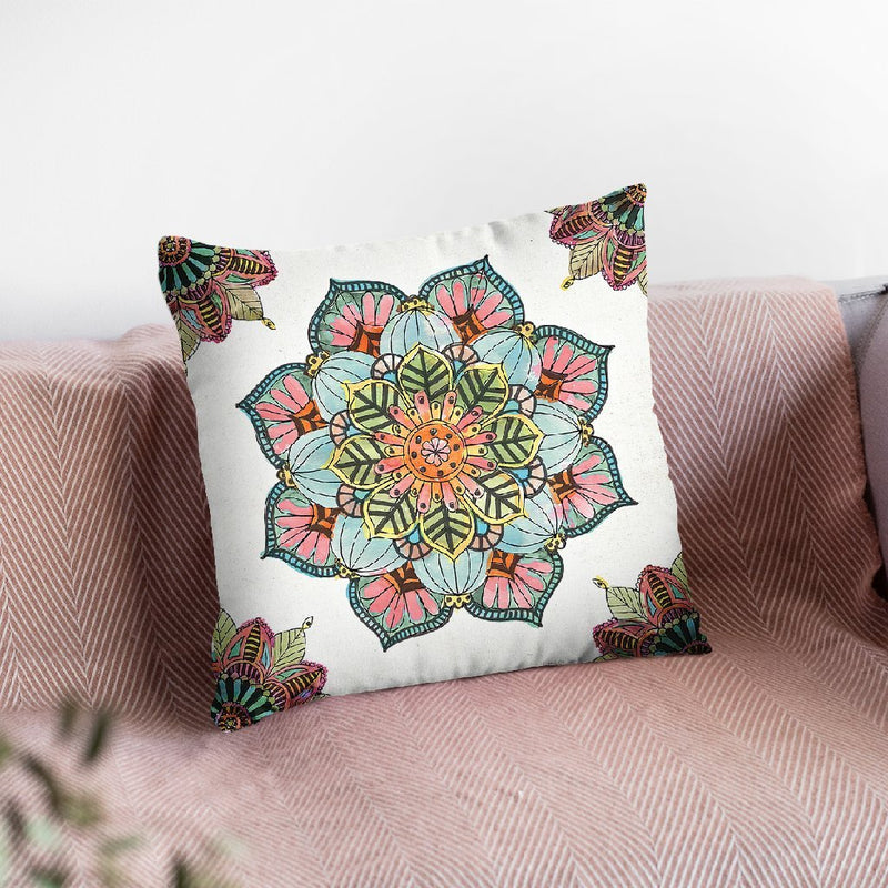 Mandala Morning V Throw Pillow By Anne Travoletti
