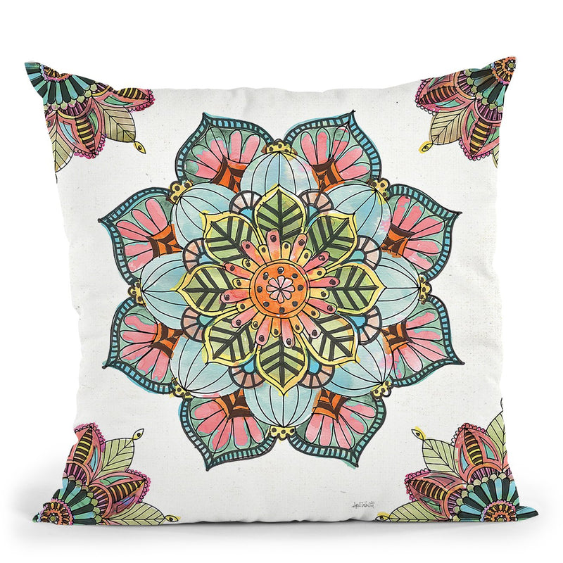 Mandala Morning V Throw Pillow By Anne Travoletti