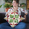 Oaked And Aged Pattern Vi Throw Pillow By Anne Travoletti