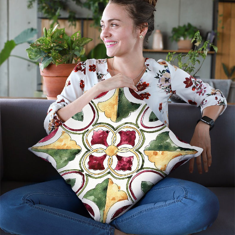 Oaked And Aged Pattern Vii Throw Pillow By Anne Travoletti