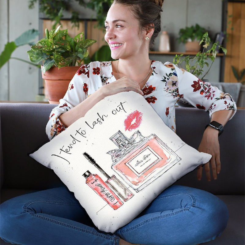 Chic Accents V (I Tend To Lash Out) Throw Pillow By Anne Travoletti