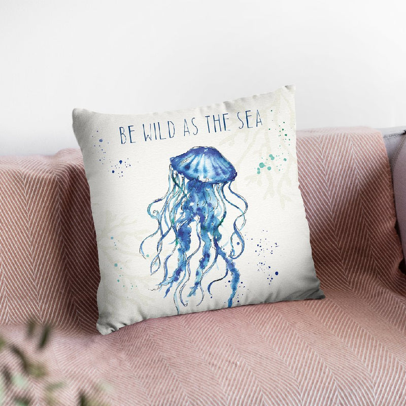 Deep Sea V Throw Pillow By Anne Travoletti