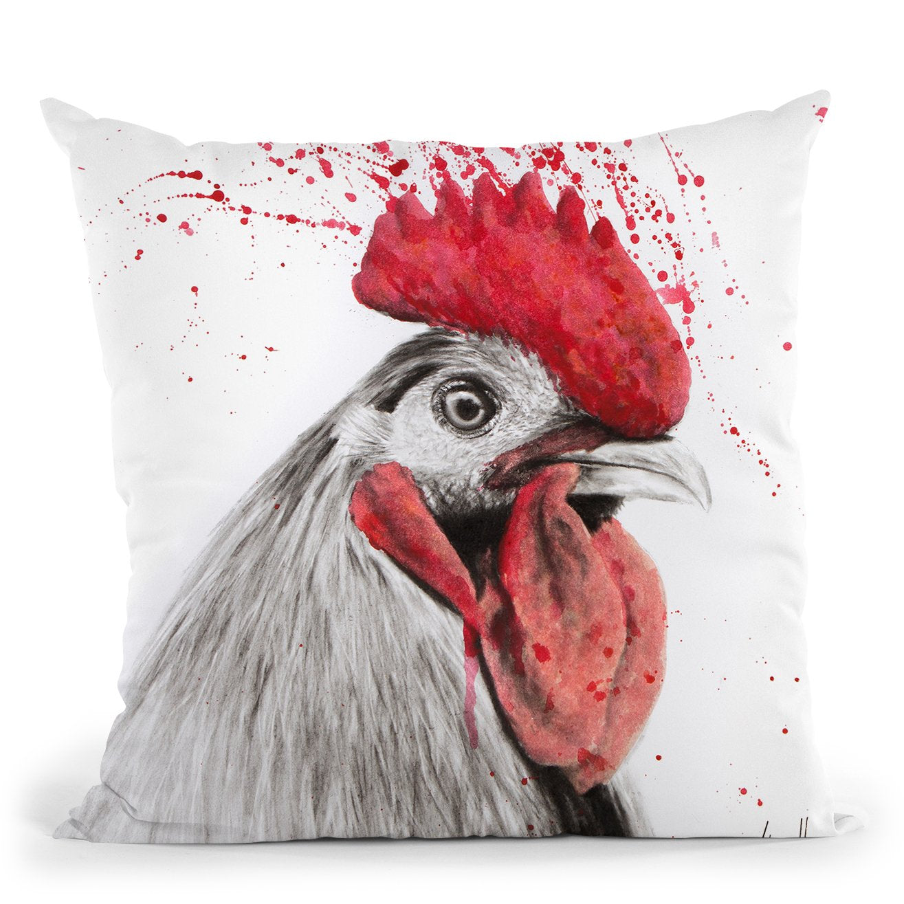 Rooster Throw Pillow By Ashvin Harrison