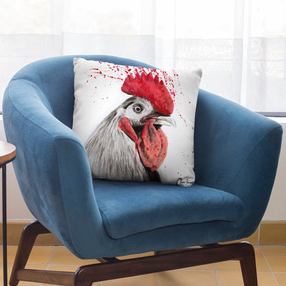 Rooster Throw Pillow By Ashvin Harrison