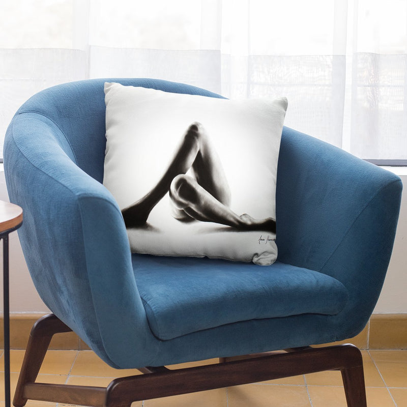 Nude Woman Charcoal Study 50 Throw Pillow By Ashvin Harrison
