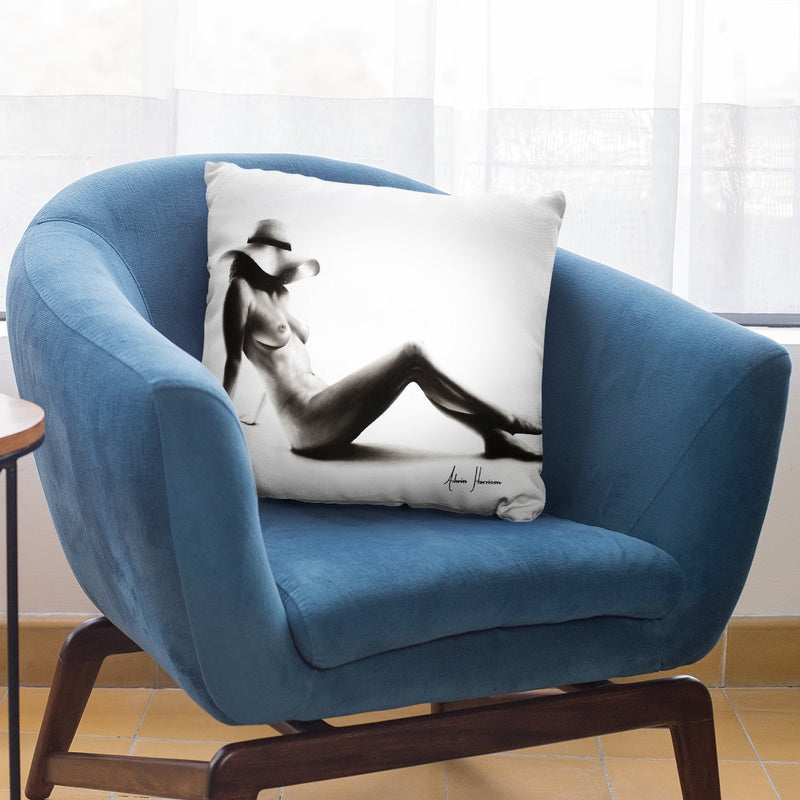 Nude Woman Charcoal Study 52 Throw Pillow By Ashvin Harrison