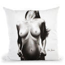 Nude Woman Charcoal Study 53 Throw Pillow By Ashvin Harrison