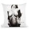Nude Woman Charcoal Study 53 Throw Pillow By Ashvin Harrison