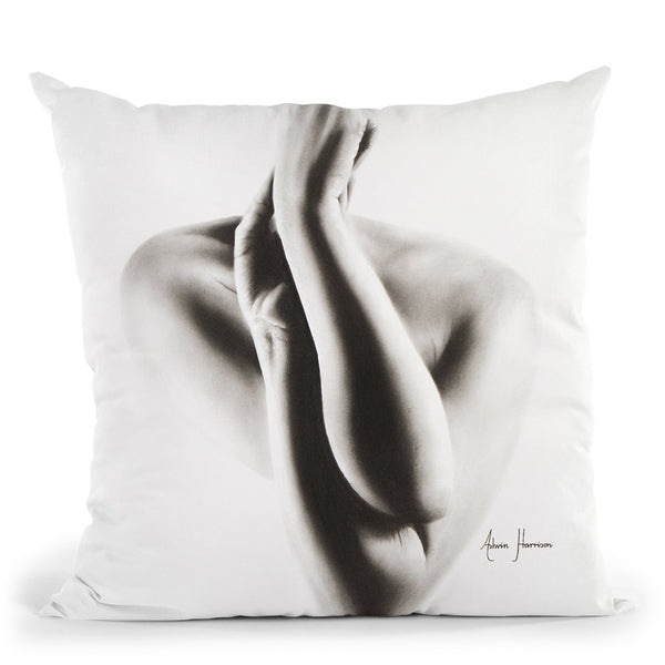 Nude Woman Charcoal Study 55 Throw Pillow By Ashvin Harrison