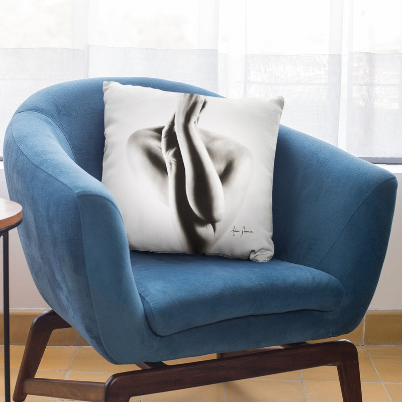 Nude Woman Charcoal Study 55 Throw Pillow By Ashvin Harrison