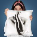 Nude Woman Charcoal Study 55 Throw Pillow By Ashvin Harrison