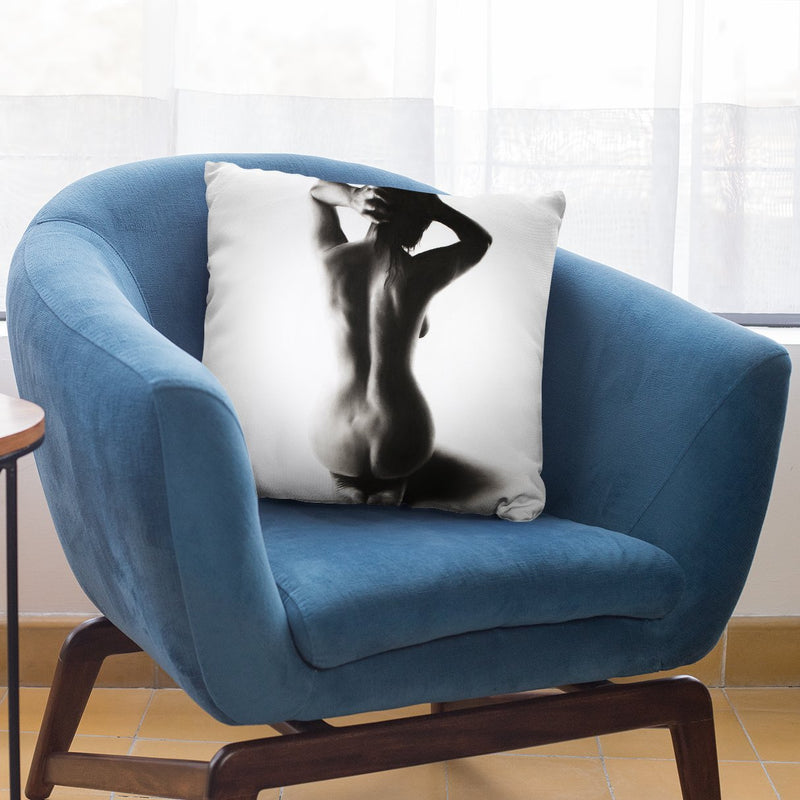 Nude Woman Charcoal Study 57 Throw Pillow By Ashvin Harrison