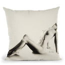 Nude Woman Charcoal Study 59 Throw Pillow By Ashvin Harrison