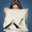 Nude Woman Charcoal Study 59 Throw Pillow By Ashvin Harrison