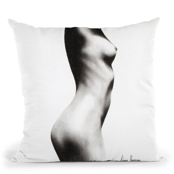 Nude Woman Charcoal Study 62 Throw Pillow By Ashvin Harrison