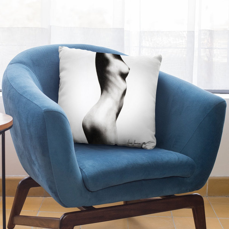 Nude Woman Charcoal Study 62 Throw Pillow By Ashvin Harrison