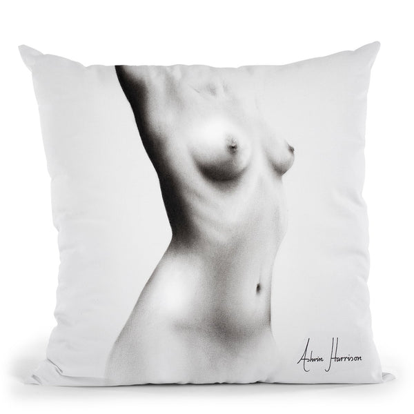 Nude Woman Charcoal Study 64 Throw Pillow By Ashvin Harrison