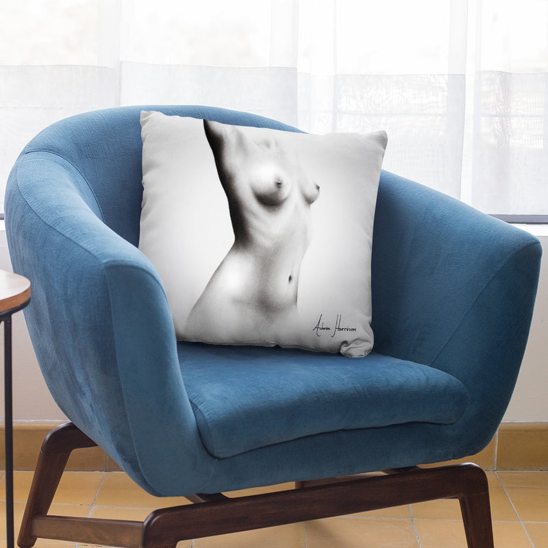 Nude Woman Charcoal Study 64 Throw Pillow By Ashvin Harrison