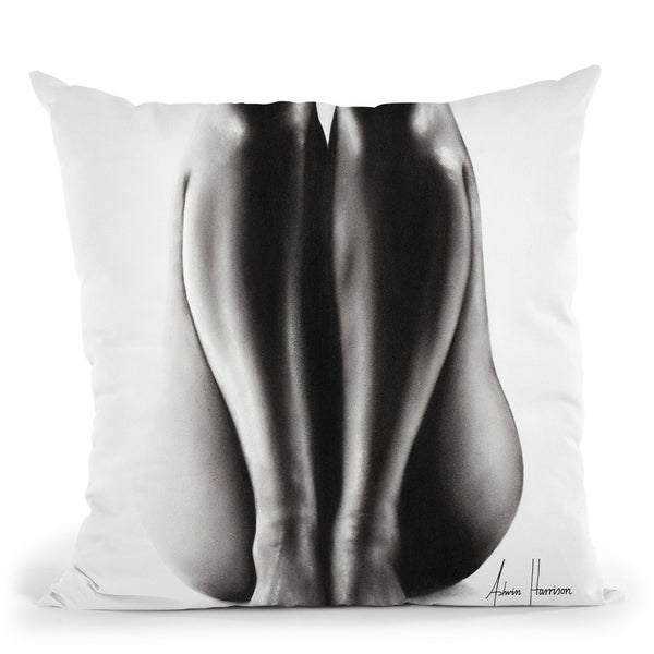 Nude Woman Charcoal Study 65 Throw Pillow By Ashvin Harrison