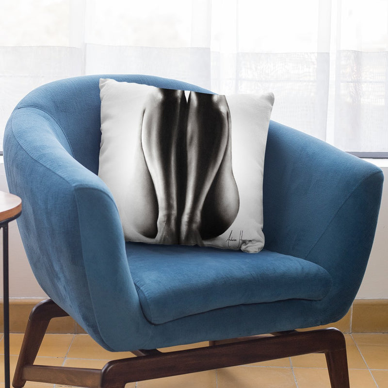 Nude Woman Charcoal Study 65 Throw Pillow By Ashvin Harrison