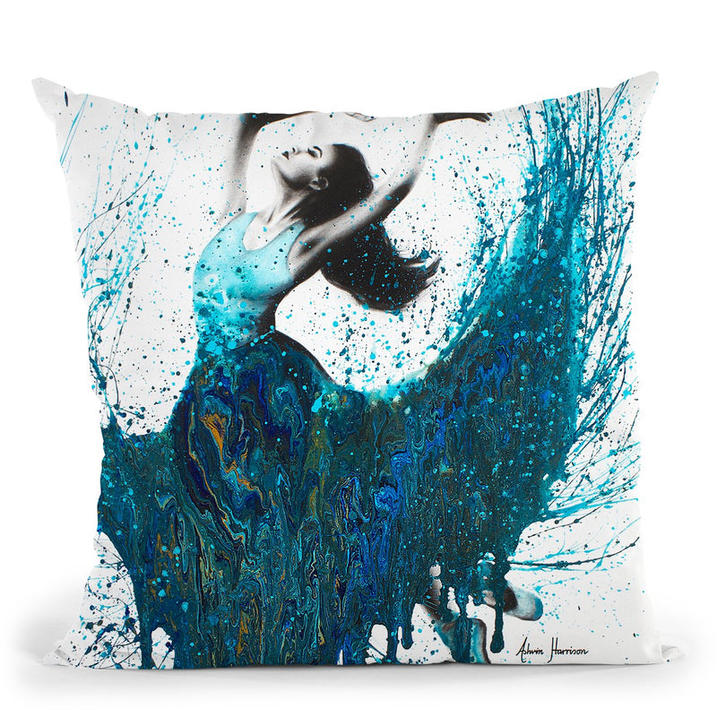 Ocean Gem Dance Throw Pillow By Ashvin Harrison