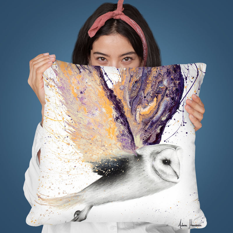 Opal Winged Owl Throw Pillow By Ashvin Harrison