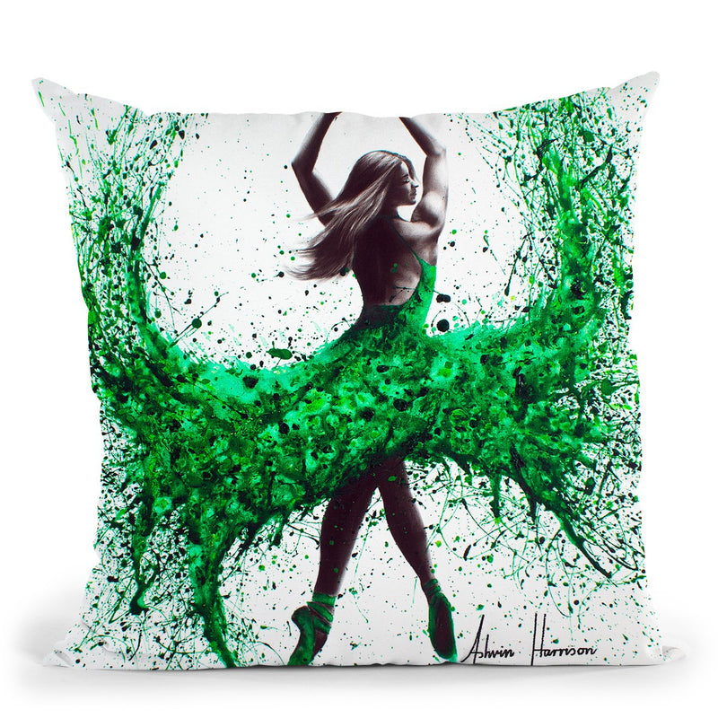 An Emerald Love Throw Pillow By Ashvin Harrison